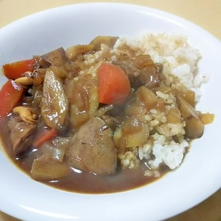 栄養たっぷり 鶏レバーのカレー